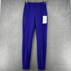 Athleta Glacier Snow Skinny Pants Women Size 0 Purple Activewear NEW